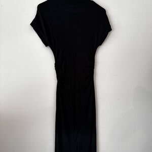 SHEIN Classic Black Midi Dress